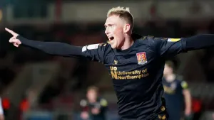 Mitch Pinnock leaves it late to fire Northampton to first win against Posh