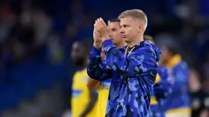 Oleksandr Zinchenko steps up recovery with on-field cameo at Game4Ukraine