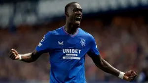 Abdallah Sima scored for Rangers against PSV (Andrew Milligan/PA)