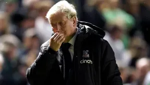 Roy Hodgson was absent for Crystal Palace’s trip to Villa Park (Andrew Matthews/PA)