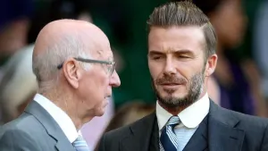 David Beckham praised the impact the late Sir Bobby Charlton had on his career. (Steve Paston/PA)