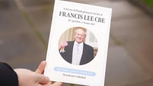 Francis Lee’s funeral service took place at Manchester Cathedral on Thursday (Martin Rickett/PA)