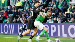Mikey Johnston made a rare appearance for Celtic (Jane Barlow/PA)