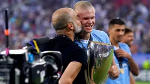 Pep Guardiola believes both Erling Haaland and Lionel Messi deserve Ballon d’Or