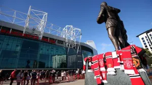 Fans flooded to Old Trafford to pay tributes in memory of Sir Bobby Charlton (Barrington Coombs/PA)