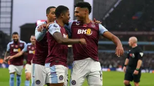 Aston Villa eased to victory (Martin Rickett/PA)
