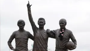 Thousands of fans paid their respects to Sir Bobby Charlton at Old Trafford (David Davies/PA)