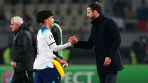 Gareth Southgate hails Rico Lewis after strong England debut in North Macedonia