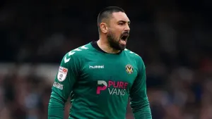Newport goalkeeper Nick Townsend helped earn his side a point (David Davies/PA)