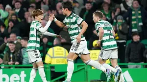 Oh Hyeon-gyu scored Celtic’s winner (Andrew Milligan/PA)