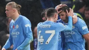Manchester City hold a slender advantage over their Premier League title rivals (John Walton/PA)