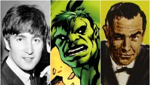 John Lennon, the Hulk and Sean Connery (PA/Royal Mail/Sotheby’s)
