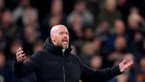 Manchester United manager Erik ten Hag (Peter Byrne/PA)