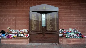 Anfield’s Hillsborough memorial (Peter Byrne/PA)