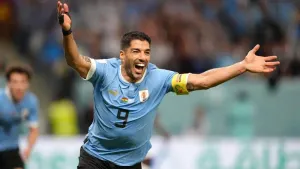 Uruguay’s Luis Suarez (pictured) will be reunited with former Barcelona team-mate Lionel Messi at Inter Miami (Nick Potts/PA