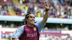 Juan Pablo Angel signed for Aston Villa on this day in 2000 (Rui Vieira/PA)