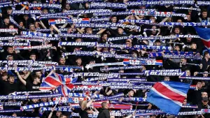 No Rangers fans at Celtic Park (Jane Barlow/PA)
