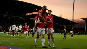James Jones broke the deadlock for Wrexham (Barrington Coombs/PA)