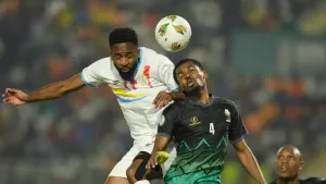 DR Congo’s stalemate against Tanzania was their third draw in Africa Cup of Nations Group F (Themba Hadebe/AP)
