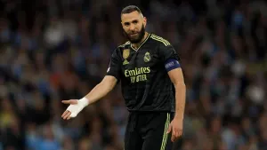 Former Real Madrid striker Karim Benzema is currently at Al-Ittihad in the Saudi Pro League (Martin Rickett/PA)