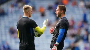 Rangers’ Robby McCrorie (left) happy to see some first team action (Andrew Milligan/PA)