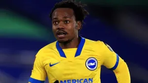Former Brighton man Percy Tau was on target for South Africa (Mike Egerton/PA).