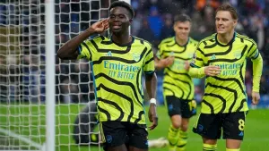 Bukayo Saka at the double as five-star Arsenal hammer Burnley