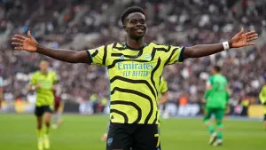 Bukayo Saka sees West Ham rout as Arsenal title statement