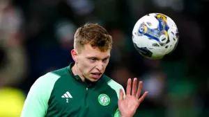 Celtic defender Alistair Johnston suffered a head injury (Jane Barlow/PA)