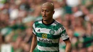 The Japan attacker is back with Celtic (Andrew Milligan/PA)