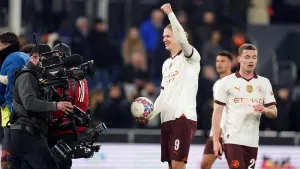 Five-star Erling Haaland fires Man City through as Newcastle win on penalties