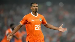 Sebastien Haller steered Ivory Coast into an improbable AFCON final (Sunday Alamba/AP)