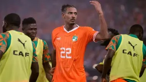 Sebastien Haller was the matchwinner for the hosts (Sunday Alamba/AP)
