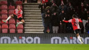 Sekou Mara scored twice in six minutes (Zac Goodwin/PA)