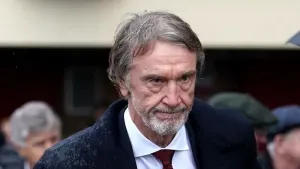 Sir Jim Ratcliffe after the memorial service for the victims of the 1958 Munich Air Disaster at Old Trafford, Manchester. To
