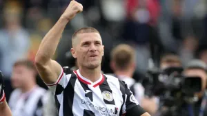 Alex Gogic opened the scoring for St Mirren against former club Hibernian (Steve Welsh/PA)