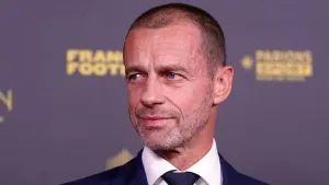 Aleksander Ceferin says he will not stand for a further term as UEFA president in 2027 (PA)
