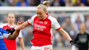Frida Maanum in action against Chelsea (David Davies/PA)