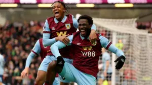 Burnley kept their survival hopes alive with a 2-1 win over Brentford (Barrington Coombs/PA)