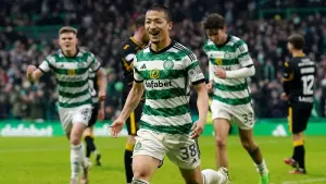 Daizen Maeda scores hat-trick as Celtic see off spirited Livingston