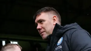 Stockport County manager Dave Challinor before the Sky Bet League Two match at Edgeley Park, Stockport. Picture date: Saturd