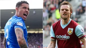 James Tavernier, left, has passed Graham Alexander’s scoring record (Jane Barlow/Martin Rickett/PA)
