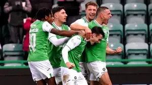 Dylan Levitt sealed Hibernian’s victory (Jane Barlow/PA)