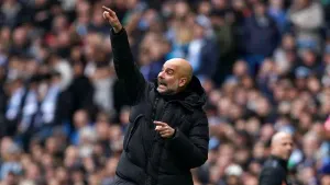 Pep Guardiola hopes Manchester City can rise above everything at Liverpool (Martin Rickett/PA)
