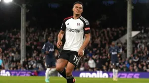 Fulham’s Rodrigo Muniz scored twice against Tottenham (Adam Davy/PA)