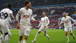 Tottenham rout Aston Villa as John McGinn sees red