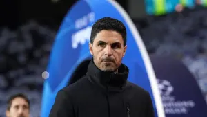 Arsenal manager Mikel Arteta before the UEFA Champions League match at Estadio do Dragao in Porto. (Bradley Collyer/PA)