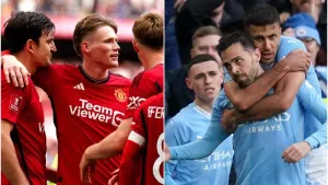 Manchester United and Manchester City will return to Wembley (Bradley Collyer/Adam tDavy/PA)