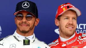 Mercedes’ Lewis Hamilton (left) has tipped Sebastian Vettel as his potential replacement. (Tim Goode/PA)