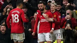 Man Utd dent Liverpool’s title hopes with chaotic draw at Old Trafford